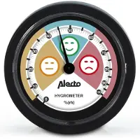 Alecto Hygromètre analogique Noir -