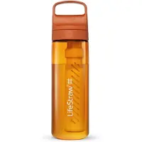 LifeStraw Go Kyoto Orange GO-650ML-ORG BPA-Free Plastic, gourde avec filtre de niveau 2, 650 ml