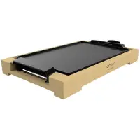 Cecotec Plancha électrique Tasty&Grill 2000 en bambou. 2000 W, structure en bambou, thermostat réglable