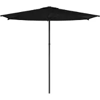 vidaXL , parasol de jardin, 270 x 270 cm, polyester, forme rectangulaire, noir