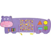 Vigatoys VIGA Tableau sensoriel et ludique Hippopotame Montessori