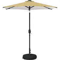 vidaXL Parasol de jardin avec lumières LED et socle, 230 x 230 cm