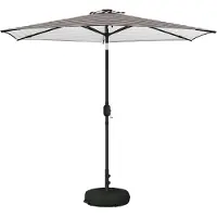 vidaXL Parasol de jardin avec lumières LED et socle, 270 x 270 cm