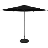vidaXL Parasol de jardin avec pied, 300 x 300 cm, polyester, à angle droit