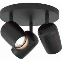 Astro Koto Triple Round Spot Matt Black