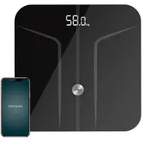 Cecotec Pèse-personne Surface Precision 9750 Smart Healthy, Fonction de bio-impédance, connectivité via Bluetooth et surface en