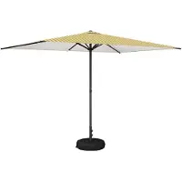 vidaXL Parasol de jardin avec pied, 200 x 300 cm, polyester, rectangulaire