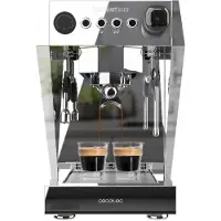 Cecotec Cafetière Expresso Barista Baristeo Brava. 3150W, Pompe à 15 bars, Double chaudière, Manomètre, Vapeur, Réservoir de 2,5L