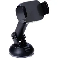 Dunlop Support de téléphone portable et chargeur à induction pour voiture avec Qi - avec ventouse pour fixation sur le tableau de bord et le pare-brise - téléphones de 66 mm à 100 mm de large - noir