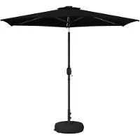 vidaXL Parasol de jardin avec lumières LED et socle, 270 x 270 cm