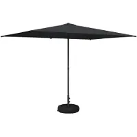 vidaXL Parasol de jardin avec pied, 200 x 300 cm, polyester, rectangulaire