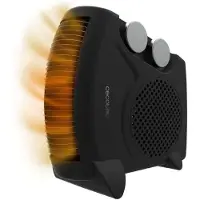 Cecotec Chauffage d'Appoint ReadyWarm 2000 Max Dual Noir. 2000 W, 3 Modes de Fonctionnement (Froid/Chaud/Très chaud), Léger