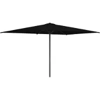 vidaXL Parasol de jardin 200 x 300 cm, polyester, rectangulaire, noir