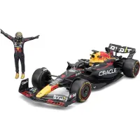 Bburago Véhicule avec figurine Burago Red Bull F1 1/24 Racing Pilote Verstappen avec casque 2024