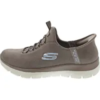 SKECHERS pour femme. 150254 Slip-ins Summits Unknown Trail shoes brown (42), Marron, Tissu, Plat, Lacets, Casuel