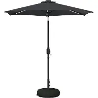 vidaXL Parasol de jardin avec lumières LED et socle, 230 x 230 cm