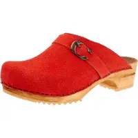 Sanita Sabot Sanita Women Wood Hedi Open Corail-Taille 40