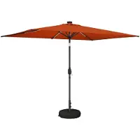 vidaXL Parasol de jardin avec lumières LED, 200 x 300 cm, polyester