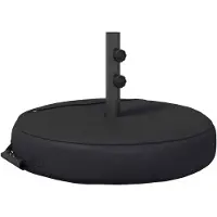 vidaXL Pied de parasol 60 x 60 cm en acier noir