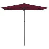 vidaXL Parasol de jardin 270 x 270 cm en polyester, à angle droit