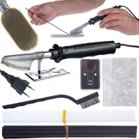 Rosfix Fer à Souder pour Lisser le Plastique avec un Ensemble de Supports en Plastique et en Maille.