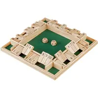 HOT Games Shut the Box 4 joueurs 10 numéros 29x29cm
