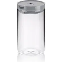 kela Pot en verre Arika, gris H 19cm / Bord 10,5 cm / 1,2 KL-12109