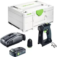 Festool Perceuse-visseuse sans fil CXS 18-Basic 18 V 40 Nm Brushless + 1 batterie 4,0 Ah + chargeur rapide + Systainer