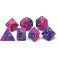 HOT Games - Jeu de dés Jumbo violet/bleu pour jeux de rôle