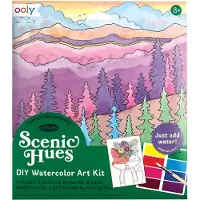 Ooly Aquarell Art Set - Forest Adventure - Kit de peinture créative pour enfants et adultes