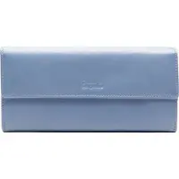 Esquire Cuir porte-monnaie Viktoria Ladies Long Wallet Dove Blue bleu clair