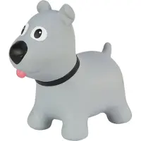Tootiny chien gris jouet gonflable à sauter pour enfants