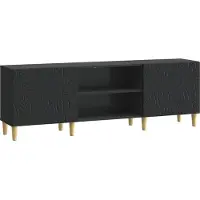 vidaXL Meuble TV 150 x 31 x 50 cm Noir, aggloméré