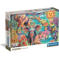 Clementoni , le Puzzle européen Made in Italie Puzzle Elephant's Canival - 500 à 999 pièces