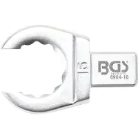 Bgs Clé polygonale à douille ouverte 16 mm Logement 9 x 12 mm - 6904-16
