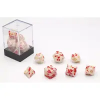 HOT Games Bloodspatter Blanc Set de 7 cubes Bric