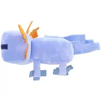 Ottosimon Peluche Minecraft Axolotl bleu, 44 cm