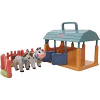 Tolo Toys Tolo JouetsFirst Friends Set d'écurie vache et cheval Jouets éducatifs