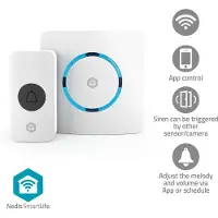 Nedis SmartLife Gong RF, 433 MHz frequency / Wi-Fi Mains power 60 -
