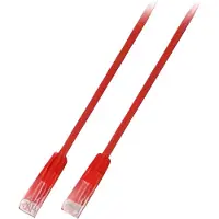 Efbe-Schott K8100RT.0,25 RJ45 Patchkabel U/UTP, Cat.6, PVC, CCA, 0,25m, rot