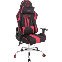 CLP Chaise de bureau Limit XM tissu noir/rouge