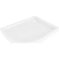 Mexen Flow+ receveur de douche semi-circulaire asymétrique droit 100 x 90 cm, blanc brillant - 46Q109010RH