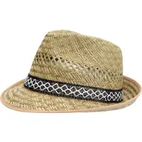 Horka Chapeau de paille, modèle classique, beige, taille 56