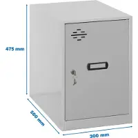 Simonlocker Montadas Dism.mini Locker 475x300x500 Mm Argenté