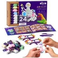 Okto Artistic Set Lightweight Self-Hardening Plasticine White Pastels Glasses 20024