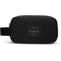 Tommy Hilfiger Trousses de toilette 'Logo Patch' noir