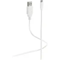Flexline FL31-72186 Câble de données et de charge , USB-A - USB-B, blanc, 1,8 m