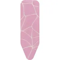 Brabantia Housse de table à repasser B avec molleton 8 mm 124x38 cm, Repassage + entretien du linge : accessoires, Violet, Rose