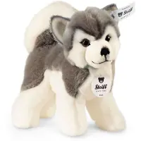 Steiff - 104985 - Peluche - Husky Bernie - Gris/Blanc
