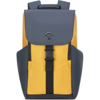 Delsey Sac à dos 'Securflap' bleu-gris / jaune